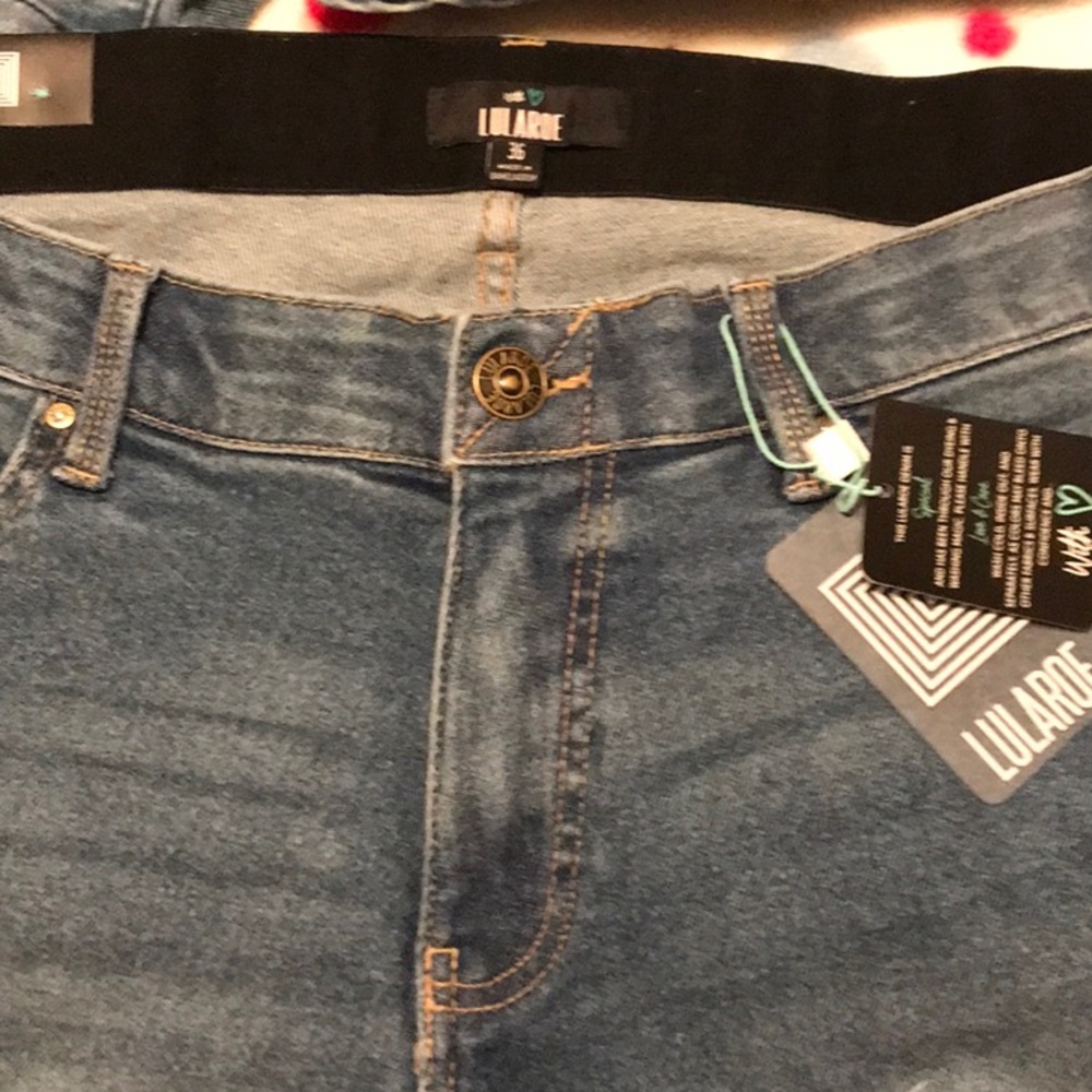 LuLaRoe Women's Blue Jean Shorts